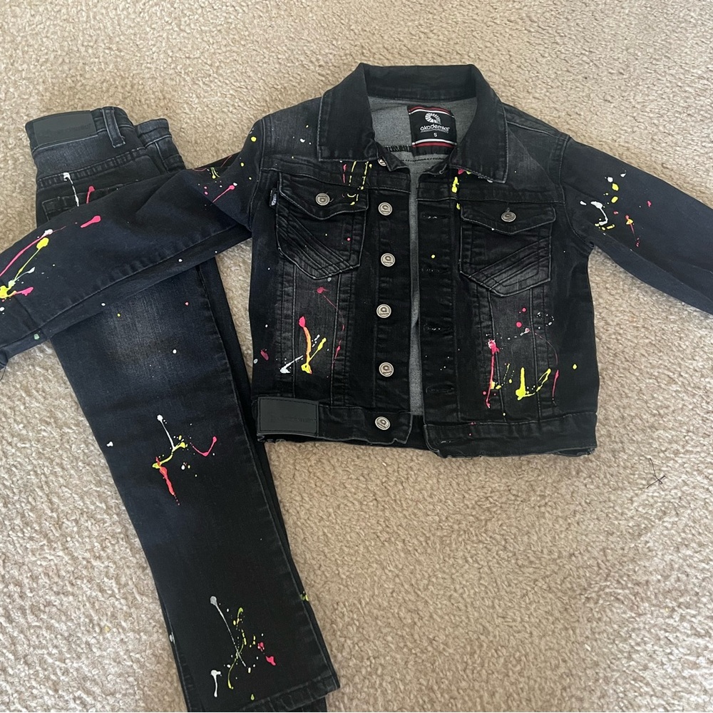 Kids 2-piece matching jean jacket & jeans!